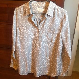 LOFT heart blouse